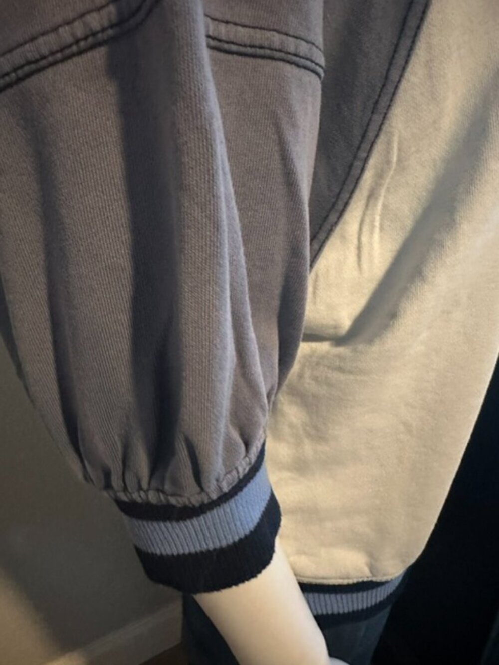 Anthropologie Pilcro Ribbed Raglan Short-Sleeve Sweatshirt - Picture 3 of 3